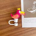 Axyaa Cartoon Silicone Straw Cover - Food Grade, Heat-resistant Straw Plug