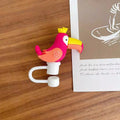 Axyaa Silicone Straw Cover: Cartoon Food Grade Dust-proof Heat-resistant Cap