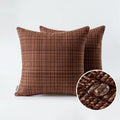 Axyaa 45x45cm Christmas Red Waterproof Pillowcase Farmhouse Cushion Covers