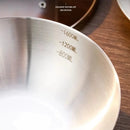Axyaa Stainless Steel Small Wok Frying Pan for Induction Cooker and Gas Stove