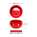 Axyaa Double Color Red White Round Banquet Tableware Hot Pot Dish