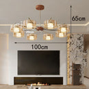 Axyaa Pendant LED Chandelier for Bedroom Decor and Living Room Lighting