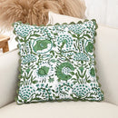 Axyaa Floral Printed Ruffle Pillow Cover Set - Home Decor Living Room
