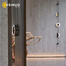 Axyaa Marble LED Wall Lights: Modern Black Metal Sconces for Home Decoration