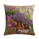 Purple Lavender Floral Pillowcase for Home Decor by Axyaa
