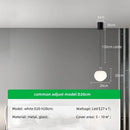 Axyaa Nordic Chrome Pendant Lights Modern Indoor LED Lighting Bar Globe