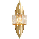 Axyaa Crystal Wall Lamp: Champagne Gold Light Luxury for Living Room, Bedroom, Dining Hall