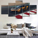 Cars Racing Speed Vehicle Wall Art Poster Collection by Axyaa for Home Decor.
