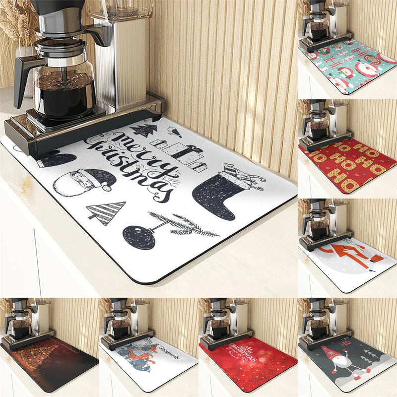 Axyaa Snowman Silicone Placemats for Festive Dining