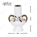 Axyaa European Retro Ceramic Vase for Home Decor and Flower Arrangement