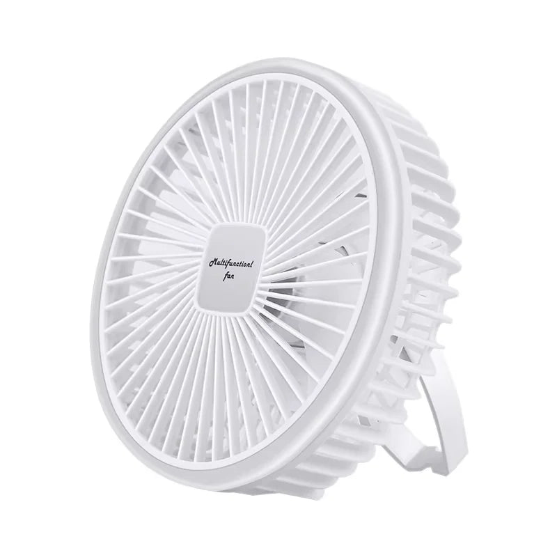 Axyaa 10000mAh Portable Camping Fan with Power Bank and LED Lighting