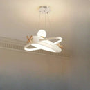 Axyaa Nordic Airplane LED Chandelier for Children's Room Nursery Bedroom Decor