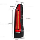 Axyaa Tail Lamps for Toyota Hiace: Running Brake Reverse Turn Signal Taillights