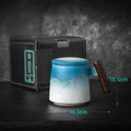Axyaa Ceramic Retro Coffee Cup Wooden Handle Tea Cup Gift Box CM061