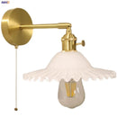 Axyaa Nordic LED Wall Sconce Pull Chain Switch Stair Light Fixture