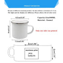 Axyaa His and Hers Lovers Camp Cup Enamel Mug Gift for Couples