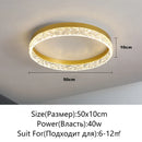 Axyaa LED Ceiling Light Dimmable Modern Round Glossy Lighting Fixtures