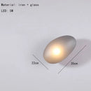 Nordic Glass LED Wall Lamp Gold Metal Home Decor Axyaa Gray Amber White Blue