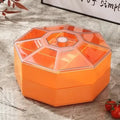 Axyaa Octagonal Dried Fruit Plate Double Layer Candy Box Snack Storage