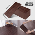 Axyaa Wood Grain Self-Adhesive Floor Strips: Peelable & Sticky for Living Room, Bedroom