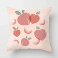 Peachy Pink Pattern Cushion Cover 45X45CM for Sofa Decor by Axyaa