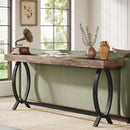 Axyaa Farmhouse Entryway Console Table: 70.87-Inch Narrow Sofa Table for Entry Behind Couch