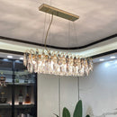 Axyaa Crystal Chandelier Pendant Light for Luxurious Living Room