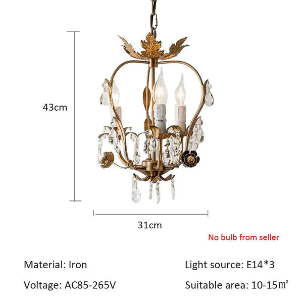 Axyaa Iron Crystal Chandelier: Elegant Lighting for Home, Restaurant, and Retail Spaces