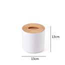 Luxury Drum Tissue Box Wooden Cover Round Storage Holder Axya Brand Home Decor