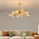 Axyaa Kids Bedroom Ceiling Fan with Remote Control and LED Light