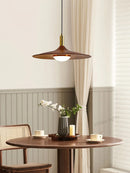 Minimalist Walnut UFO Pendant Light for Axyaa Brand