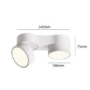 Axyaa Double-Head LED Ceiling Spotlight with Adjustable Angle