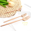 Axyaa Rose Gold Stainless Steel Cutlery Set - 12 Pieces