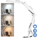Axyaa LED Desk Lamp: Adjustable Double Swing Arm, Dimmable, Eye-Caring Light