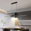 Axyaa Stripe LED Pendant Lamp: Modern Minimalist Design for Bedroom and Living Room Lighting