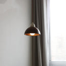 Axyaa Walnut Wood Hanging Lamp Industrial Vintage LED Pendant Light