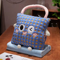Axyaa Cartoon Lamb Fleece 3-in-One Pillow Blanket Hand Warm Hand Pillow Blanket