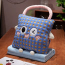 Axyaa Cartoon Lamb Fleece 3-in-One Pillow Blanket Hand Warm Hand Pillow Blanket