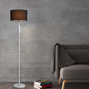Axyaa European Style Iron Floor Lamp with Linen Lampshade for Living Room & Bedroom