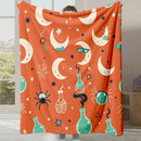 Axyaa Halloween Flannel Blanket | Autumn Winter Warm Gift Blanket
