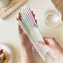 Axyaa Kawaii Macaroon Color Chopsticks Spoon Set - 5 Pairs Cute Kitchen Accessories