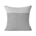 Axyaa Nordic Light Luxury Silver Grey Sofa Pillow with Woven Stitching