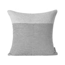 Axyaa Nordic Light Luxury Silver Grey Sofa Pillow with Woven Stitching
