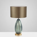 Axyaa Crystal Glass Droplet Desk Lamp with LED Lights for Modern Luxury Home Decor