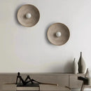 Axyaa Circle LED Wall Sconces - Retro Japanese Resin Design