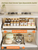 Stainless Steel Expandable Dish Rack Organizer by Axyaa