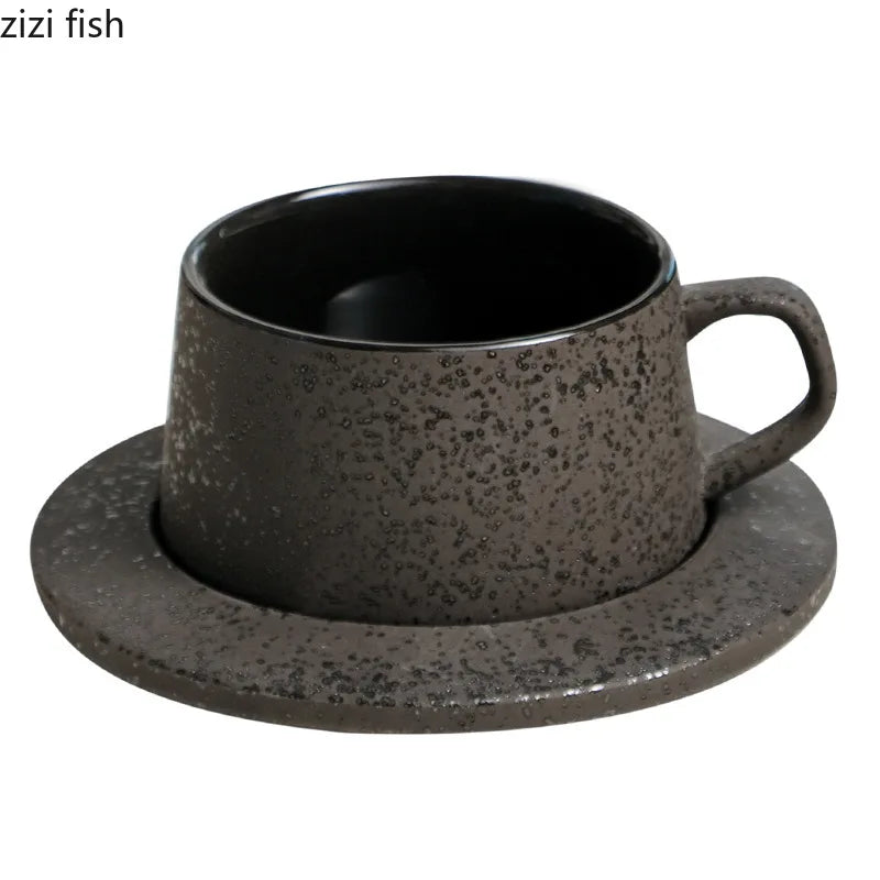 Axya Ceramic Mug & Plate Set: Office & Home Drinkware for Coffee, Tea, and Juice