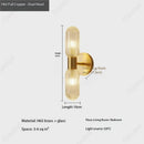 Axyaa LED Copper Wall Lamp Modern Minimalist European Style Lighting
