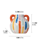 Axyaa Cartoon Ceramic Vase Teapot Handmade Porcelain Flower Home Decor