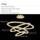 Axyaa Crystal Chandelier Pendant Light for Modern Ceiling Home Decor